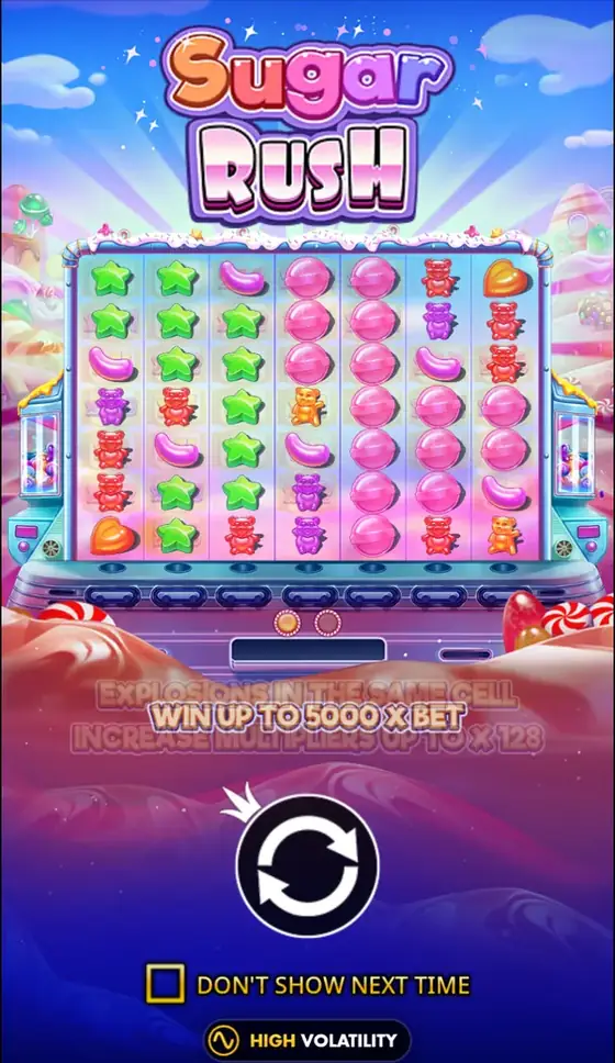 Sugar Rush on a phone in portrait mode